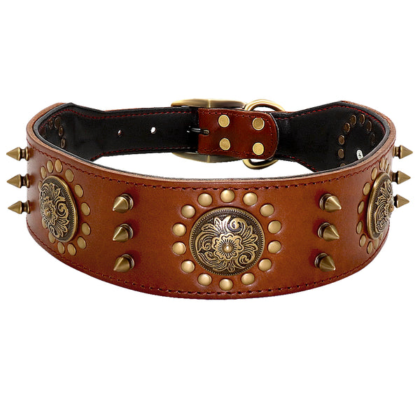 Leather Stud Collar pawperformance